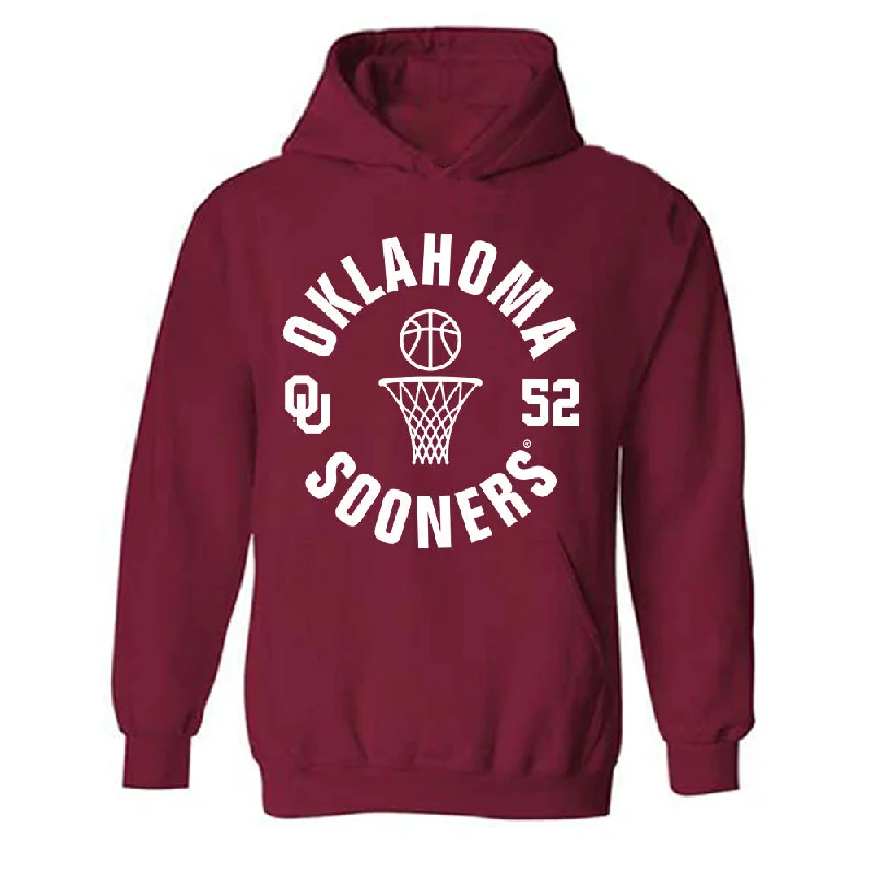 Oklahoma - NCAA Women's Basketball : Raegan Beers - Sports Shersey Hooded Sweatshirt Hoodie with Typography Text Message Oklahoma - NCAA Women's Basketball : Raegan Beers - Sports Shersey Hooded Sweatshirt Hoodie with Typography Text Message