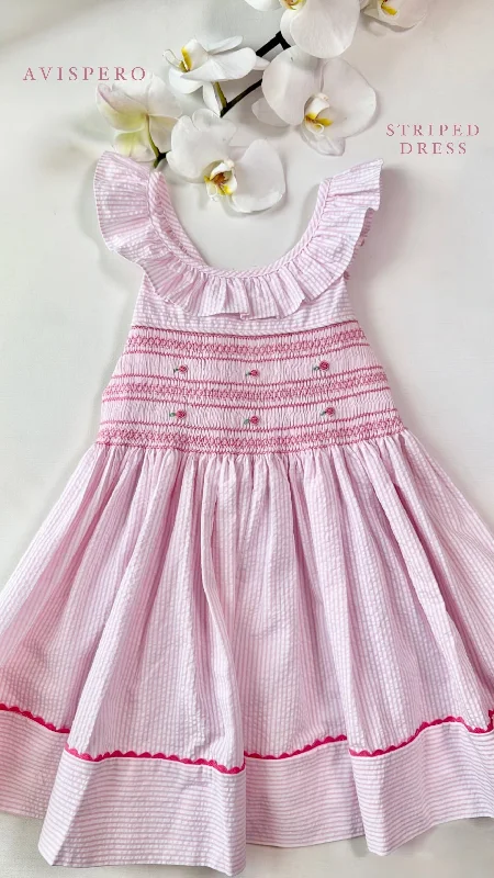 PINK SEEREUCKER DRESS Tunics Versatile stylish