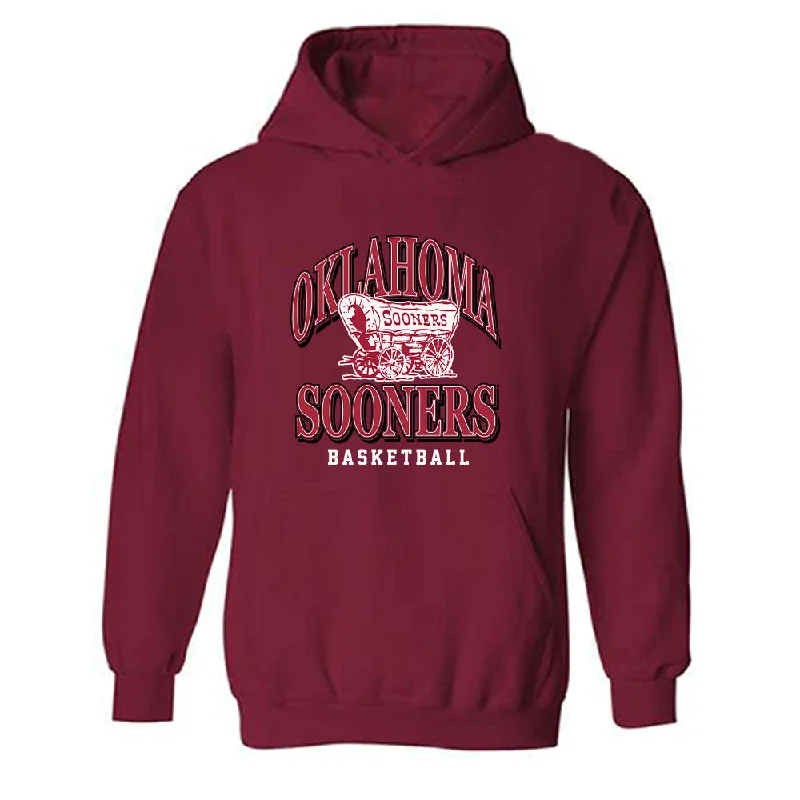 Oklahoma - NCAA Women's Basketball : Raegan Beers - Classic Shersey Hooded Sweatshirt Hoodie with Frayed Bohemian Relaxed Oklahoma - NCAA Women's Basketball : Raegan Beers - Classic Shersey Hooded Sweatshirt Hoodie with Frayed Bohemian Relaxed