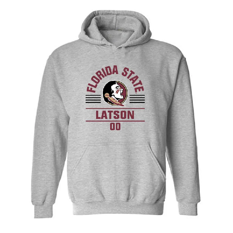 FSU - NCAA Women's Basketball : Ta'Niya Latson - Classic Fashion Shersey Hooded Sweatshirt Hoodie with Half-Zip Sporty Casual FSU - NCAA Women's Basketball : Ta'Niya Latson - Classic Fashion Shersey Hooded Sweatshirt Hoodie with Half-Zip Sporty Casual