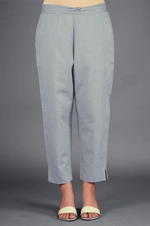 Dharan 'Grey Narrow Pant' Grey Woven Pants Fashionable Work Pants