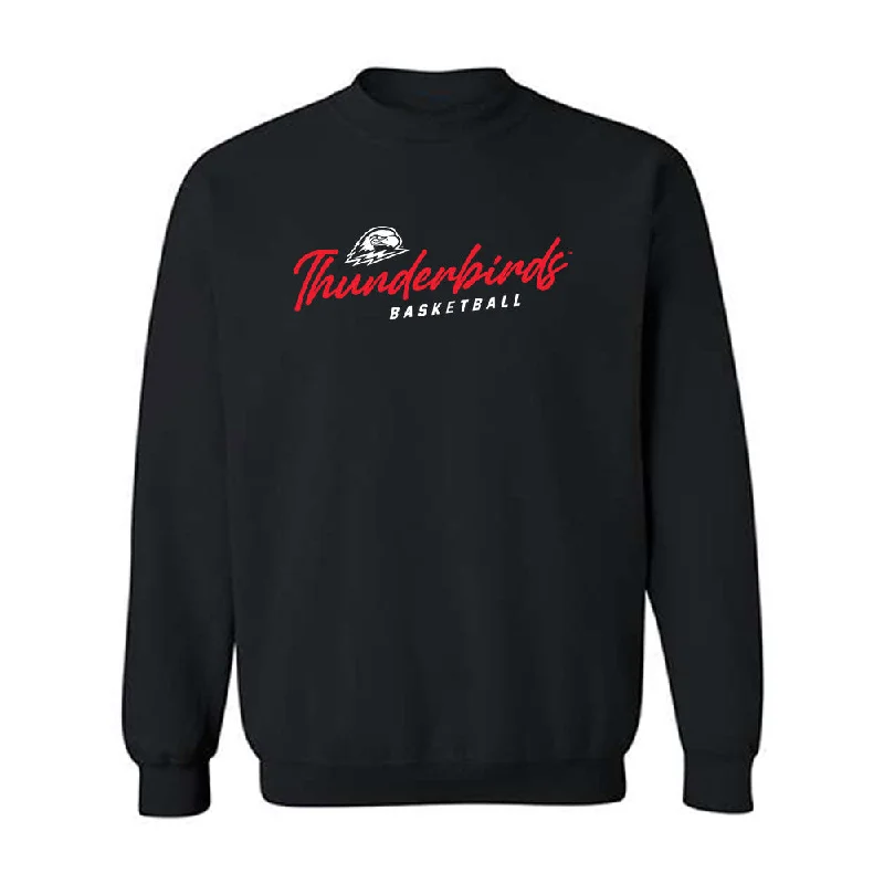 Southern Utah - NCAA Women's Basketball : Kortney Doman - Crewneck Sweatshirt Hoodie with Hem Drawcord Adjustable Customizable Southern Utah - NCAA Women's Basketball : Kortney Doman - Crewneck Sweatshirt Hoodie with Hem Drawcord Adjustable Customizable