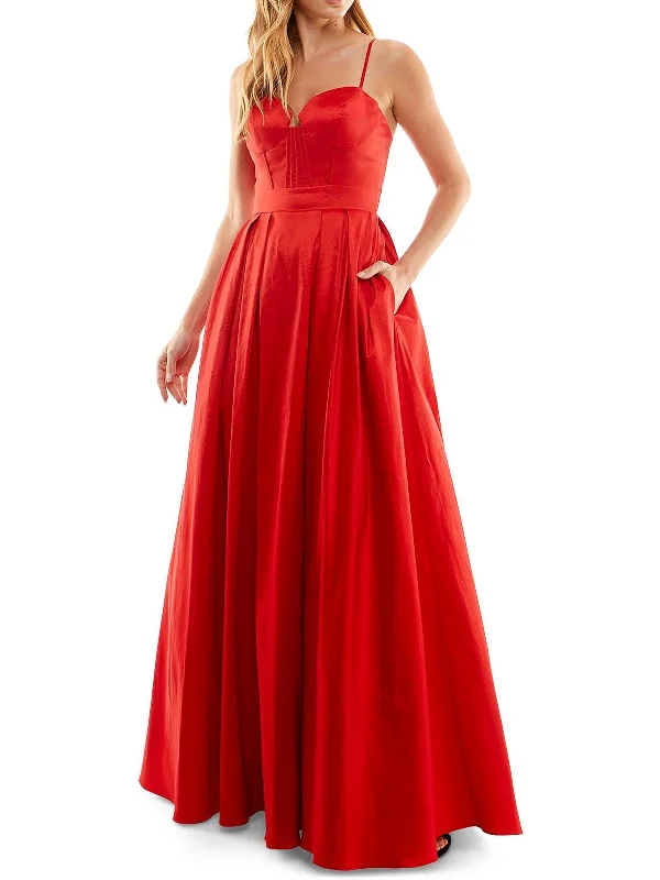 Juniors Womens Boned Corset Pleated Evening Dress Tunics Polka dots
