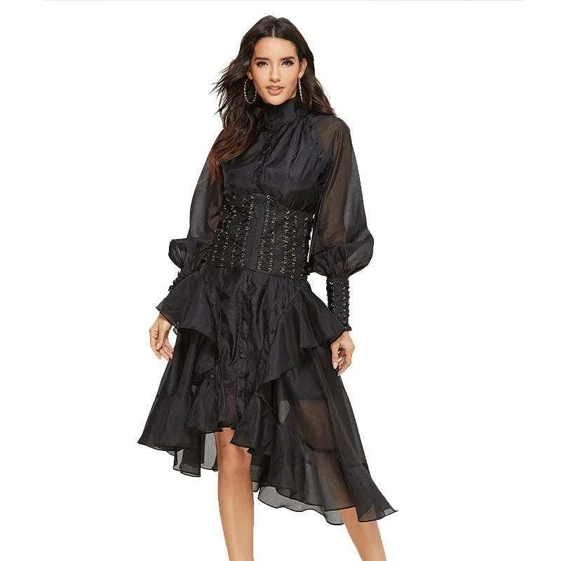 Women Flower Printed Party Dresses Tunics Stylish modern