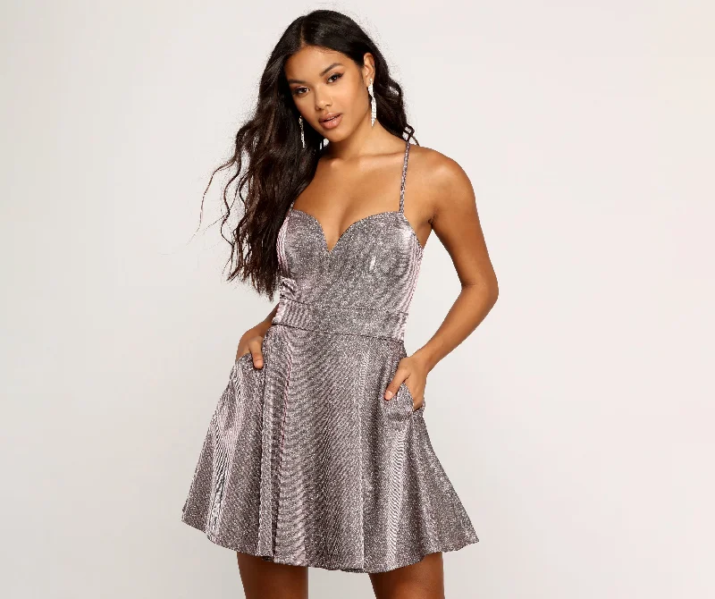 Melanie Glitter Tulle Party Dress Tunics Stylish modern
