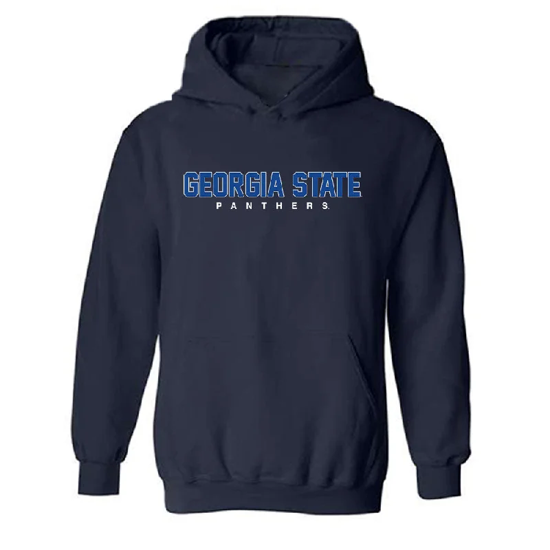 Georgia State - NCAA Women's Basketball : Cheyenne Holloman - Classic Fashion Shersey Hooded Sweatshirt Hoodie with Hem Frayed Vintage Worn Georgia State - NCAA Women's Basketball : Cheyenne Holloman - Classic Fashion Shersey Hooded Sweatshirt Hoodie with Hem Frayed Vintage Worn