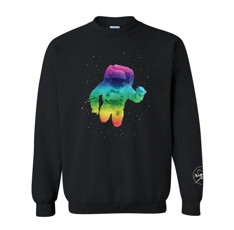 Astronaut Spectrum Sweatshirt Hoodie with Mesh Breathable Sporty