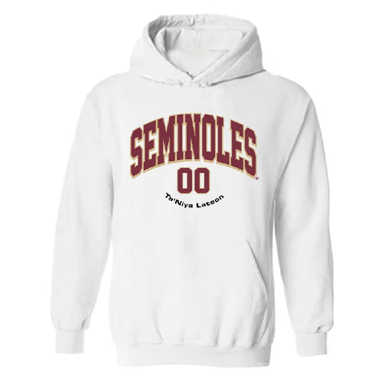 FSU - NCAA Women's Basketball : Ta'Niya Latson - Classic Fashion Shersey Hooded Sweatshirt Hoodie with Cropped Fit Short Trendy FSU - NCAA Women's Basketball : Ta'Niya Latson - Classic Fashion Shersey Hooded Sweatshirt Hoodie with Cropped Fit Short Trendy
