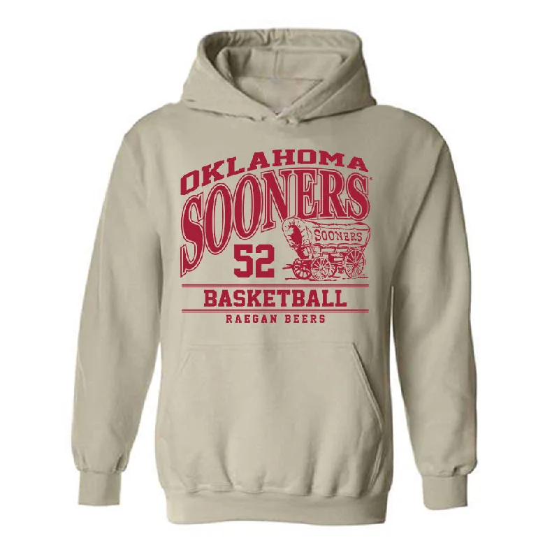 Oklahoma - NCAA Women's Basketball : Raegan Beers - Classic Fashion Shersey Hooded Sweatshirt Hoodie with Mesh Breathable Sporty Oklahoma - NCAA Women's Basketball : Raegan Beers - Classic Fashion Shersey Hooded Sweatshirt Hoodie with Mesh Breathable Sporty