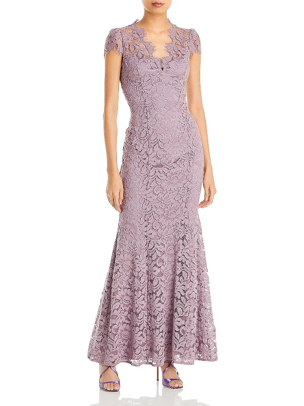Womens Cotton Lace Evening Dress Tunics Sophisticated sleek