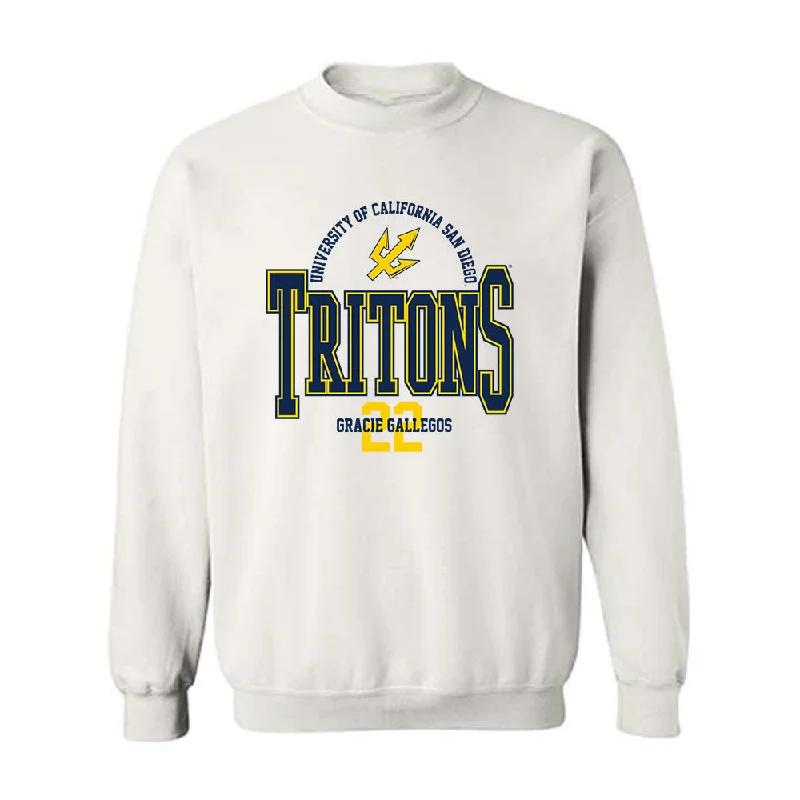 UCSD - NCAA Women's Basketball : Gracie Gallegos - Classic Fashion Shersey Crewneck Sweatshirt Hoodie with Reflective Safety Nightwear UCSD - NCAA Women's Basketball : Gracie Gallegos - Classic Fashion Shersey Crewneck Sweatshirt Hoodie with Reflective Safety Nightwear
