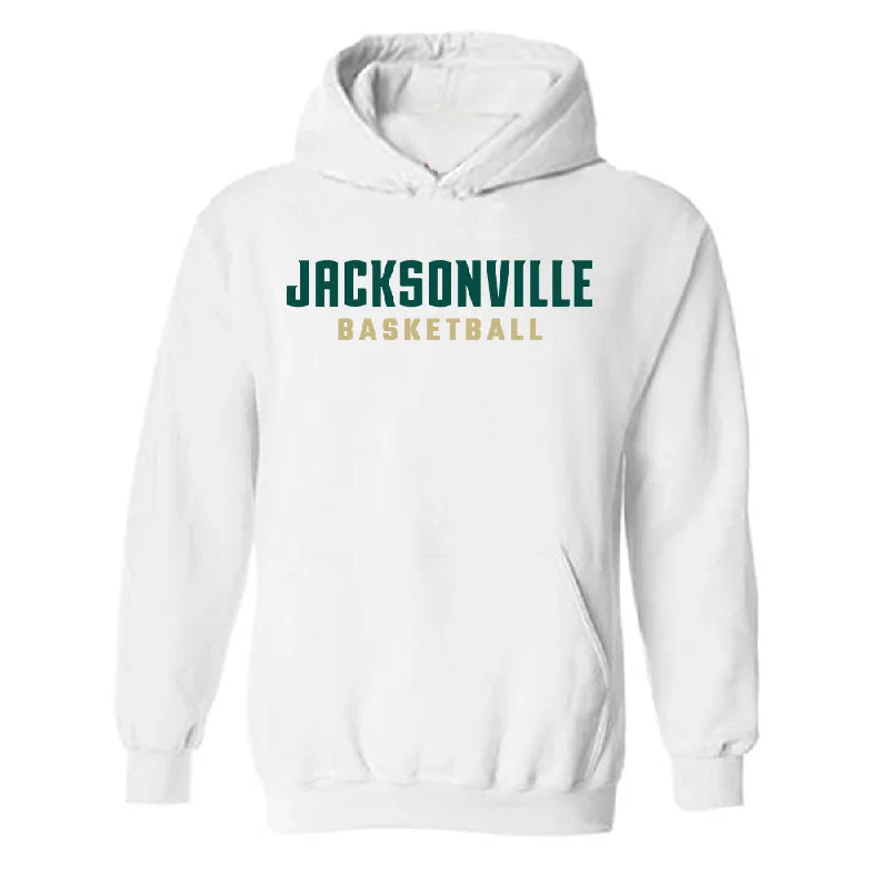 Jacksonville - NCAA Women's Basketball : Jada Jones - Classic Shersey Hooded Sweatshirt Hoodie with Hem Fringe Bohemian Relaxed