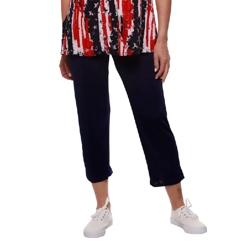 Women's Made in USA Stretchy Ankle Pant Soft Cotton Pants
