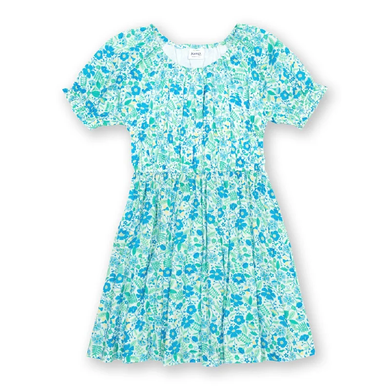 Floralia Short Sleeve Twirly Dress Tunics Favorite customer