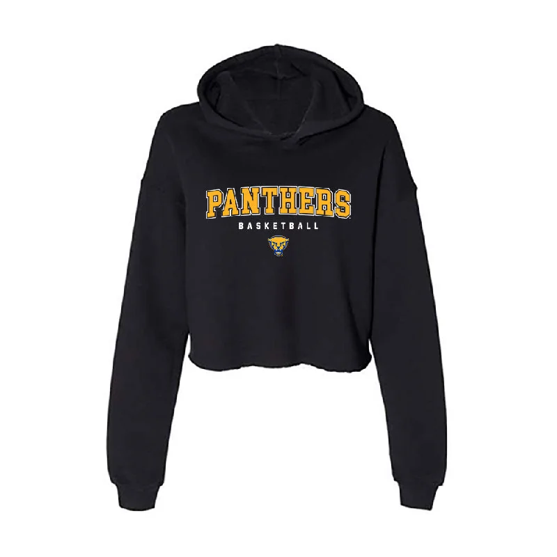 Pittsburgh - NCAA Women's Basketball : Marley Washenitz - Women's Crop Fleece Hoodie Hoodie with Toggle Buttons Decorative Unique