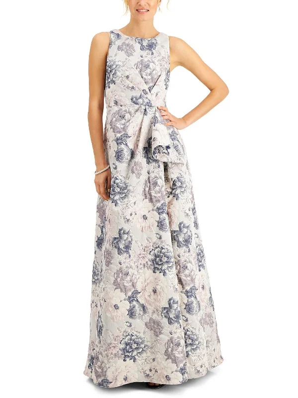 Womens Jacquard Halter Evening Dress Tunics Sophisticated sleek
