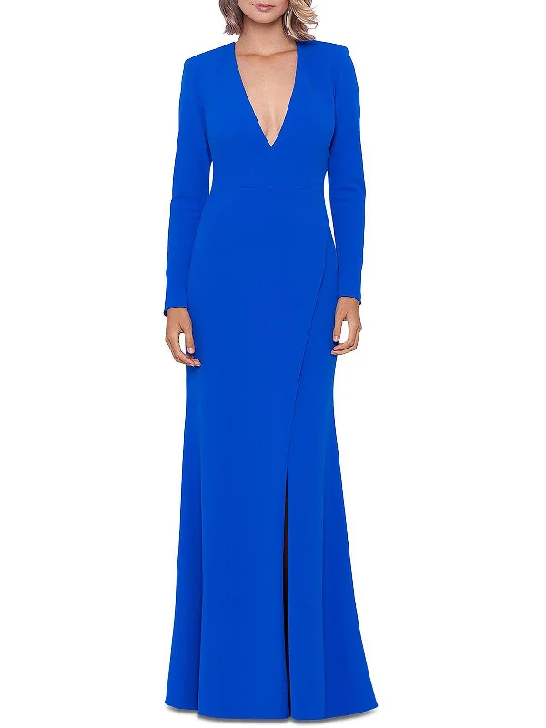 Womens Open Back Formal Evening Dress Tunics Mesh breathable