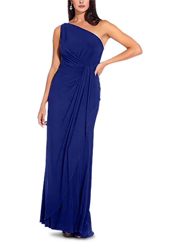 Womens Faux Wrap Long Evening Dress Tunics Occasion special