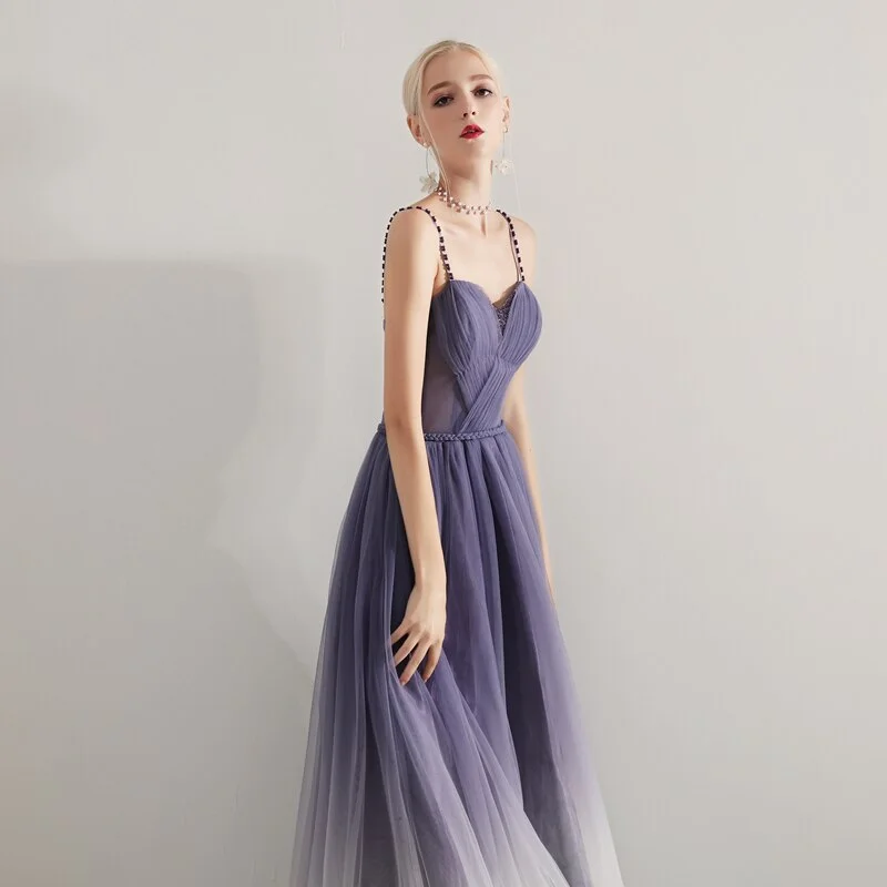 Cinessd - Soft Tulle Pleat Prom Party Dresses Tunics Velvet soft