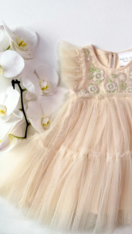 IVORY TULLE BABYDOLL DRESS Tunics Luxurious premium