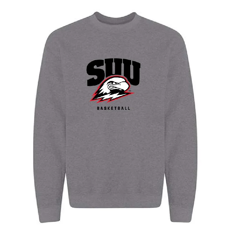 Southern Utah - NCAA Women's Basketball : Kortney Doman - Crewneck Sweatshirt Hoodie with Hem Lace Feminine Delicate Southern Utah - NCAA Women's Basketball : Kortney Doman - Crewneck Sweatshirt Hoodie with Hem Lace Feminine Delicate