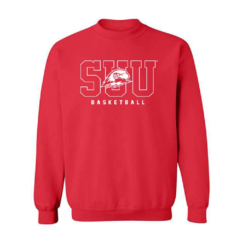 Southern Utah - NCAA Women's Basketball : Kortney Doman - Crewneck Sweatshirt Hoodie with Hem Fringe Bohemian Relaxed Southern Utah - NCAA Women's Basketball : Kortney Doman - Crewneck Sweatshirt Hoodie with Hem Fringe Bohemian Relaxed