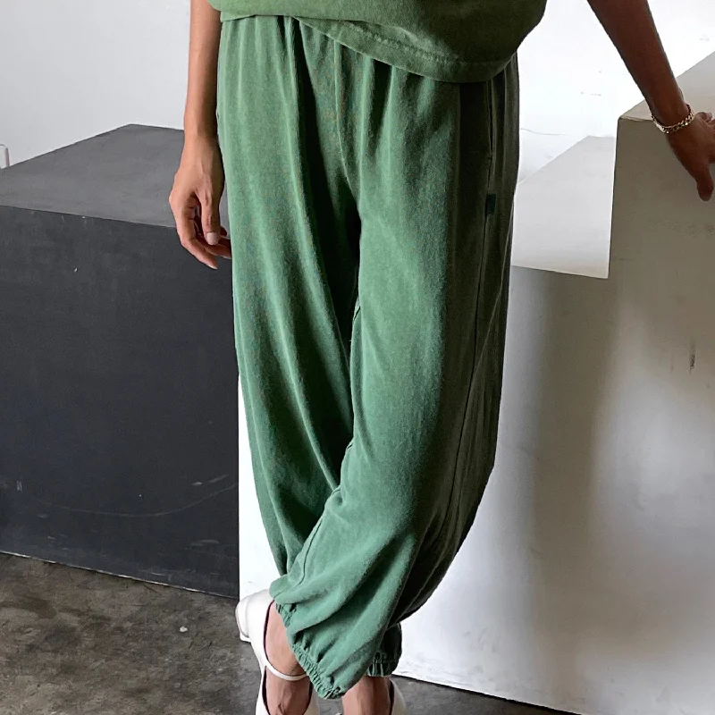 Women's Cotton Balloon Pants - Basil Chic Faux Leather Pants