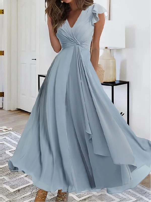 Women's Prom Dress Party Dress Wedding Guest Dress Long Dress Maxi Dress Blue Sleeveless Pure Color Layered Summer Spring Fall V Neck Fashion Evening Party Wedding Guest Summer Dress S M L XL High-Low Hemline Casual Women's Prom Dress Party Dress Wedding Guest Dress Long Dress Maxi Dress Blue Sleeveless Pure Color Layered Summer Spring Fall V Neck Fashion Evening Party Wedding Guest Summer Dress S M L XL High-Low Hemline Casual