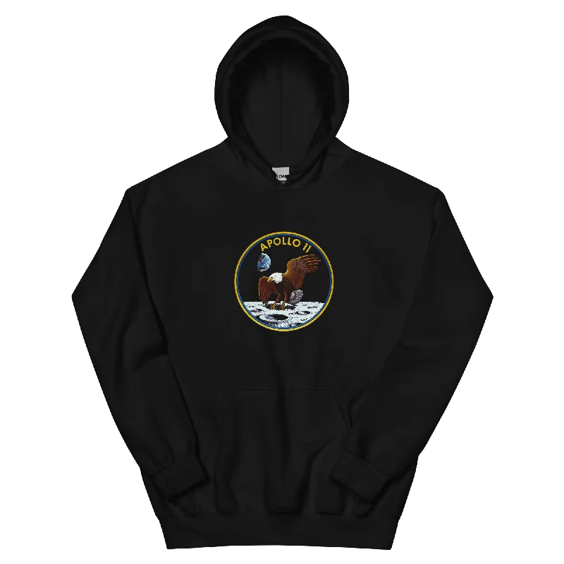 Apollo 11 Unisex Hoodie Hoodie with High-Low Hem Asymmetrical Trendy