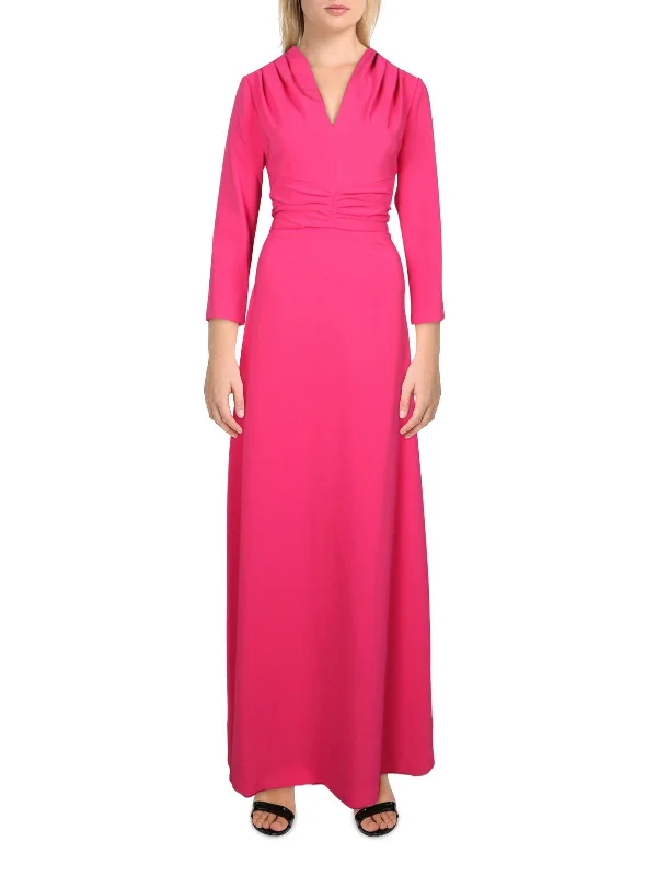 Womens V Neck Maxi Evening Dress Tunics Modern contemporary