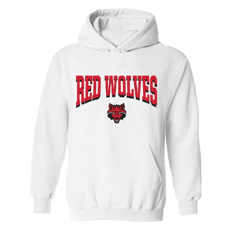Arkansas State - NCAA Women's Basketball : Nissa Sam-Grant - Classic Shersey Hooded Sweatshirt Hoodie with Button Classic Timeless Arkansas State - NCAA Women's Basketball : Nissa Sam-Grant - Classic Shersey Hooded Sweatshirt Hoodie with Button Classic Timeless