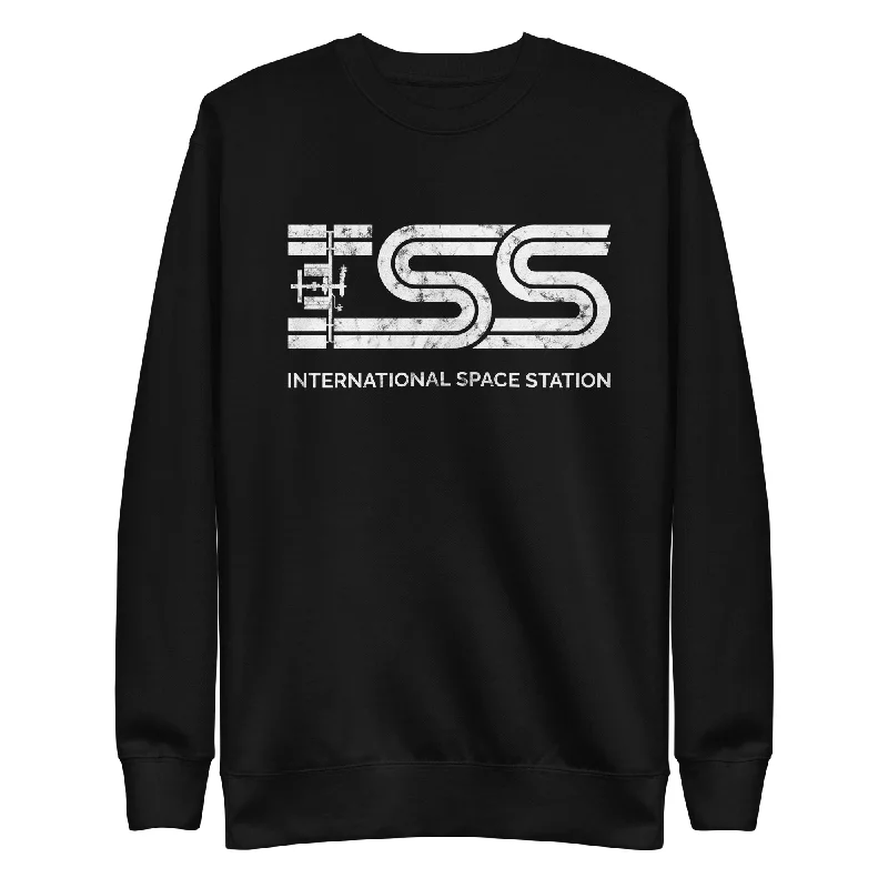 ISS Unisex Premium Sweatshirt Hoodie with Contrast Stitching Detailed Premium