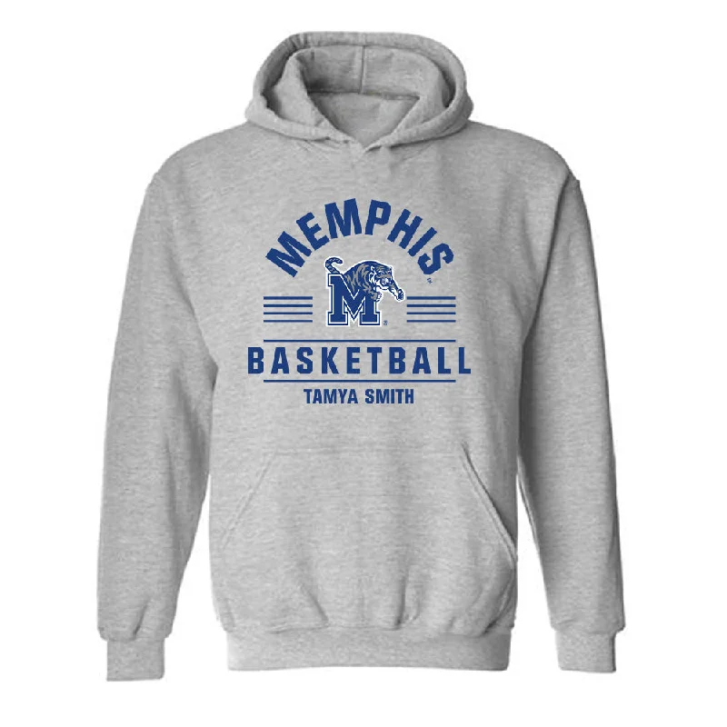 Memphis - NCAA Women's Basketball : Tamya Smith - Classic Fashion Shersey Hooded Sweatshirt Hoodie with Raglan Sleeves Sporty Comfortable Memphis - NCAA Women's Basketball : Tamya Smith - Classic Fashion Shersey Hooded Sweatshirt Hoodie with Raglan Sleeves Sporty Comfortable