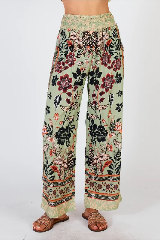Lula Soul Palermo Pant Sage Cozy Maternity Pants