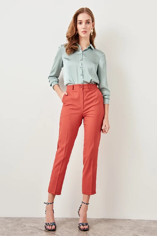 Trendyol Pomegranate Flower Basic Pants Relaxed Lounge Trousers