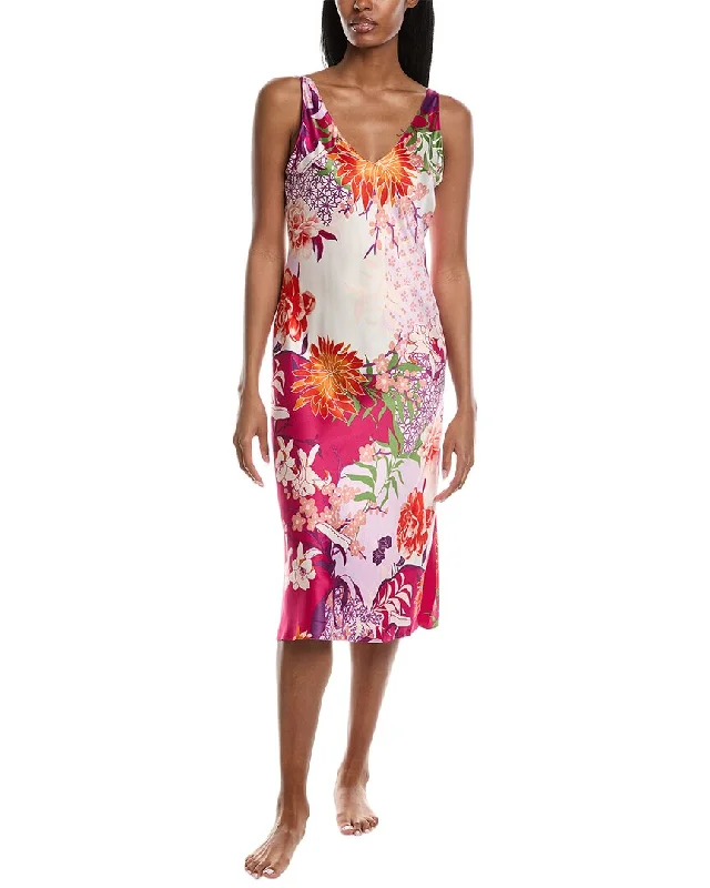 N Natori Botanique Night Dress Crew Neckline Sporty