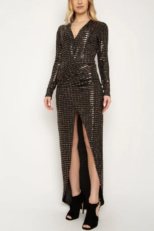 Sequin Embellished Glamour Party Dress Tunics Luxurious high-end