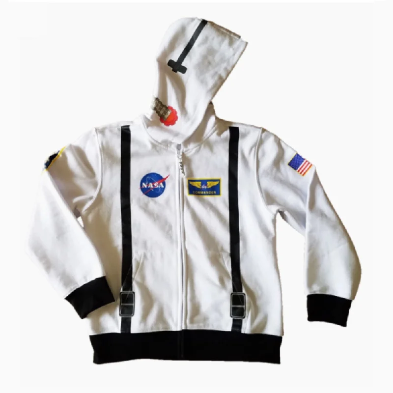 Astronaut Suit Hoodie Hoodie with Elastic Cuffs Stretchable Comfortable