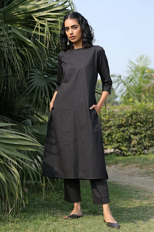 Okhai 'Raven' Pure Cotton Kurta Pant Set Trendy Printed Pants
