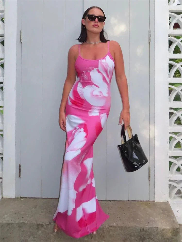 Contrast Spaghetti Slim Maxi Dress Female Printed Off-Shoulder Fashion Holiday Beach Dress Patchwork Summer Party Dress Tunics Lace romantic Contrast Spaghetti Slim Maxi Dress Female Printed Off-Shoulder Fashion Holiday Beach Dress Patchwork Summer Party Dress Tunics Lace romantic