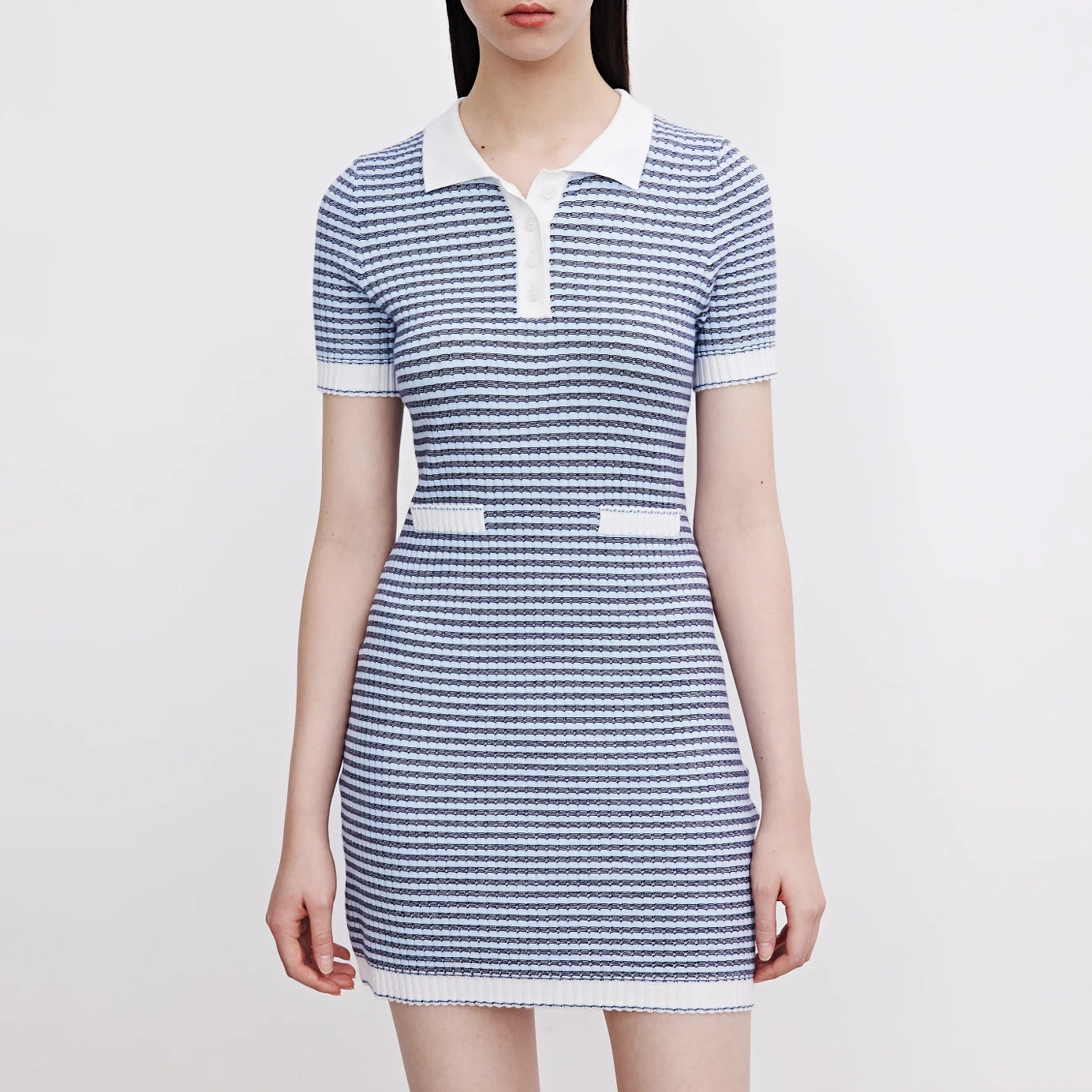 Vintage Plaid Polo Collar Dress Tunics Stylish elegant