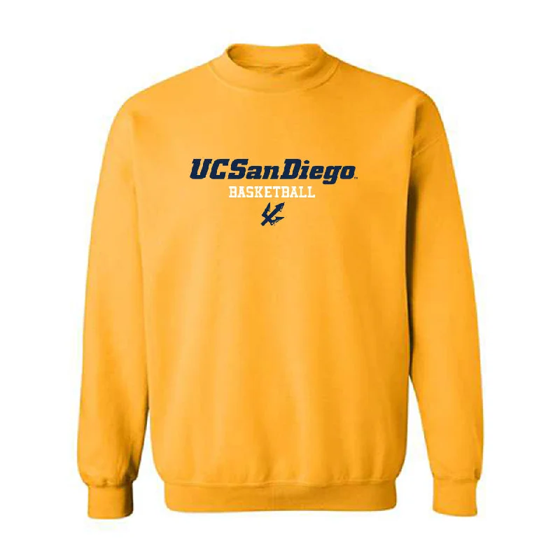 UCSD - NCAA Women's Basketball : Gracie Gallegos - Classic Shersey Crewneck Sweatshirt Hoodie with Contrast Stitching Detailed Premium UCSD - NCAA Women's Basketball : Gracie Gallegos - Classic Shersey Crewneck Sweatshirt Hoodie with Contrast Stitching Detailed Premium