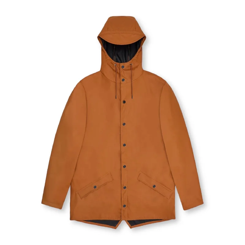 Rains Jacket W3 Rust Herringbone Jacket Houndstooth Jacket Plaid Jacket