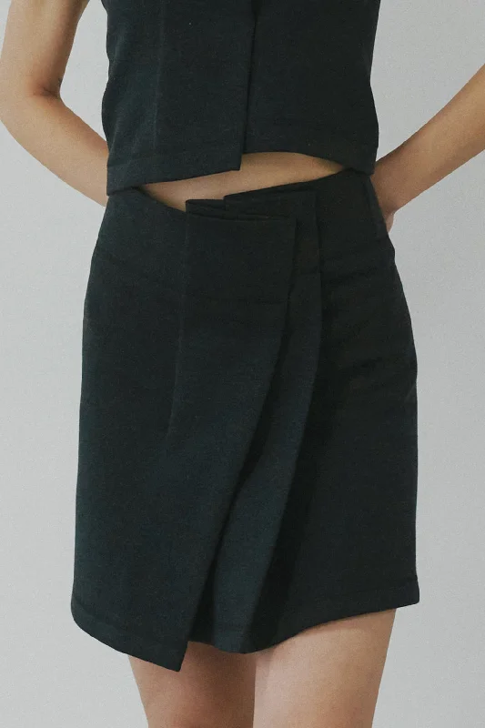 SIRI SKIRT MINI / zero waste fashion spandex blend skirt