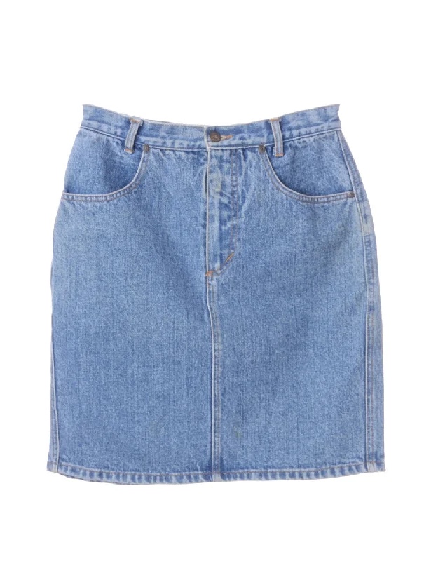 Denim Midi Skirt corduroy skirt cozy
