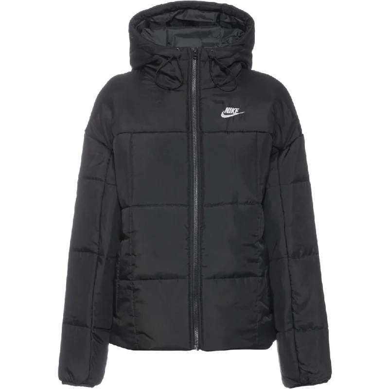 Nike Plain Quilted Black Puffer Jacket Anorak Shell Jacket Lightweight Jacket