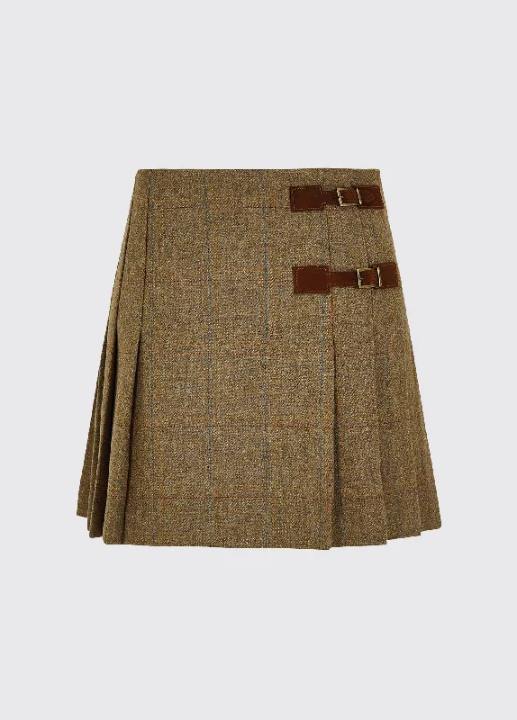Blossom Tweed Skirt - Burren wool skirt breathable