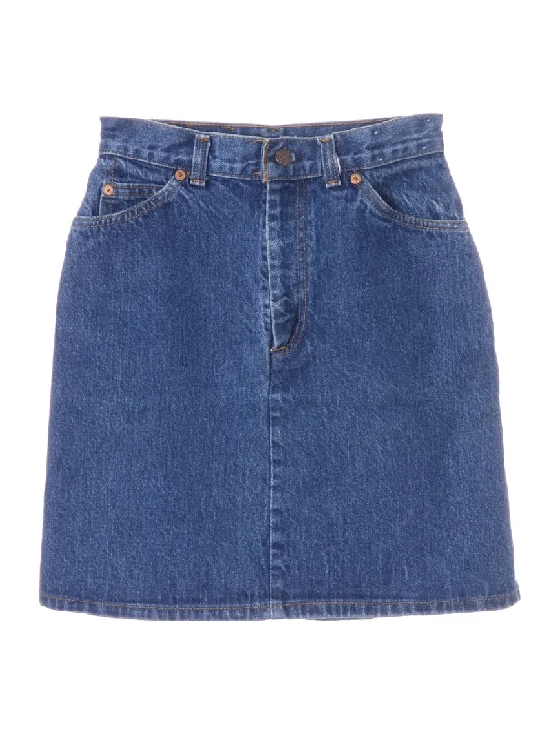 Denim Mini Skirt wool skirt breathable
