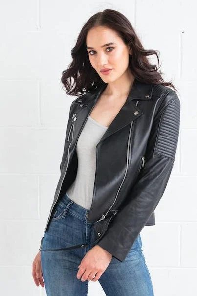 Dea The Label WOMENS REVENGE LEATHER BIKER JACKET Denim Jacket Leather Jacket Suede Jacket Dea The Label WOMENS REVENGE LEATHER BIKER JACKET Denim Jacket Leather Jacket Suede Jacket