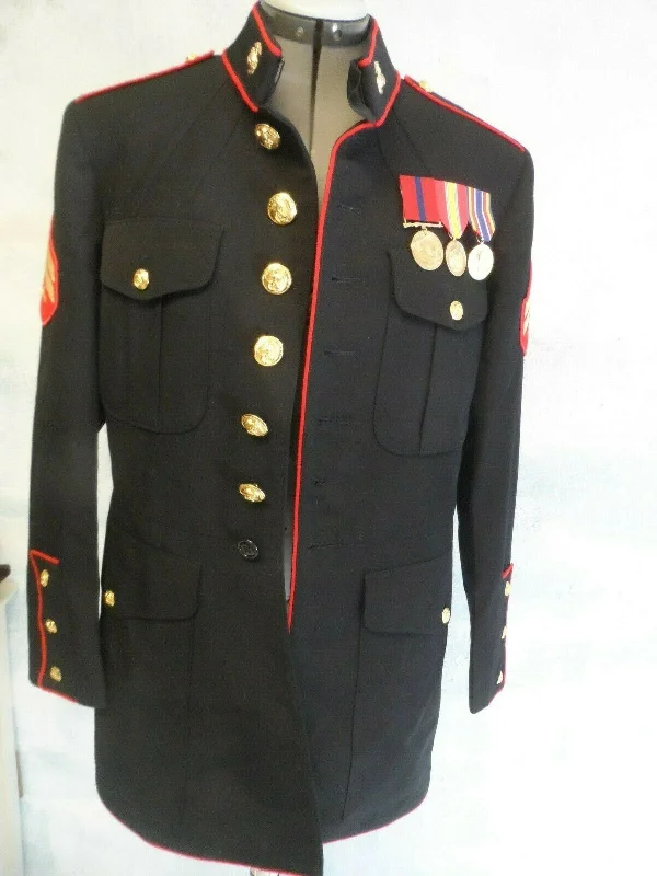 Authentic 43L Rare USMC Dress Blue Lance Corporal Jacket With 3 Medals - SOLD Fitted Jacket Loose Jacket Oversized Jacket Authentic 43L Rare USMC Dress Blue Lance Corporal Jacket With 3 Medals - SOLD Fitted Jacket Loose Jacket Oversized Jacket